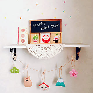 壁/天井/お正月/今年で築20年の小さなおうち♡/mango ちゃんの作品♡/RCの出会いに感謝♡...などのインテリア実例 - 2018-12-27 15:08:29