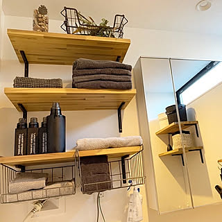 洗面所インテリア/洗面所 収納/LAKOLE/インダストリアルインテリア/ミックスインテリア...などのインテリア実例 - 2019-12-08 21:17:15