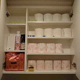 バス/トイレ/トイレの棚/トイレットペーパー収納/トイレットペーパーのインテリア実例 - 2020-02-22 13:56:50