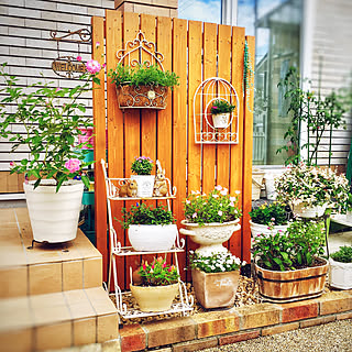 花のある暮らし フェンスdiyのインテリア 手作りの実例 Roomclip ルームクリップ