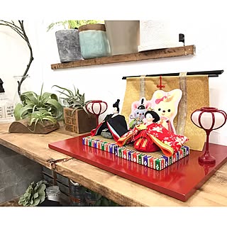 棚/中古住宅/お雛様/手のひらサイズ/雛人形/ひな人形...などのインテリア実例 - 2017-03-01 13:13:57