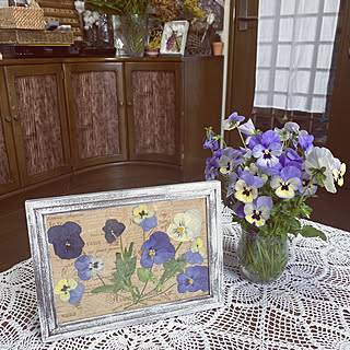 パンジー 押し花のインテリア実例 Roomclip ルームクリップ