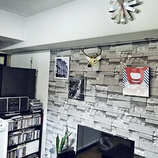 石レンガ風のインテリア実例 Roomclip ルームクリップ