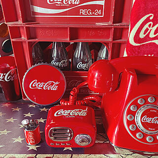 コカコーラライター/コカコーラ24本ケース/コカコーラリップ缶/コカコーラの電話/カメラマーク消し...などのインテリア実例 - 2022-05-19 15:22:05