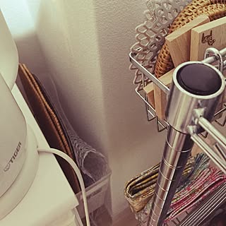 キッチン/コースター/収納アイデア/収納/2人暮らし...などのインテリア実例 - 2016-03-10 23:47:18