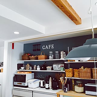 キッチン/アイアン壁飾り/いいね!フォローありがとうございます♡/セルフペイント/カフェ風...などのインテリア実例 - 2016-02-25 11:50:18