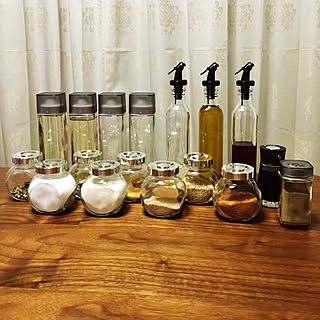 キッチン/調味料たち/調味料収納/調味料詰め替え/調味料ボトル...などのインテリア実例 - 2018-03-22 18:41:54