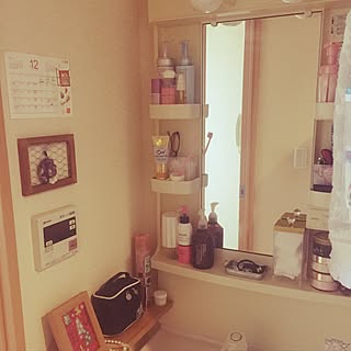 1k 独立洗面台のインテリア レイアウト実例 Roomclip ルームクリップ