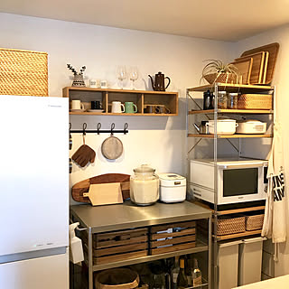 Ikea ステンレスユニットシェルフのインテリア実例 Roomclip ルームクリップ