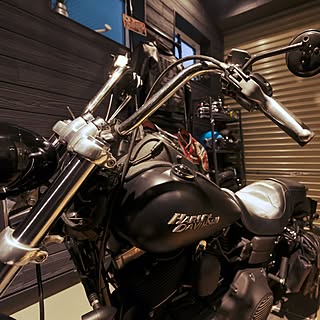 バイクガレージ ハーレーのインテリア実例 Roomclip ルームクリップ