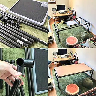 パイプテーブルdiyのインテリア 手作りの実例 Roomclip ルームクリップ