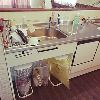 キッチン/bino wave/BinO/スキップフロア/シンク下収納...などのインテリア実例 - 2018-09-06 07:02:01