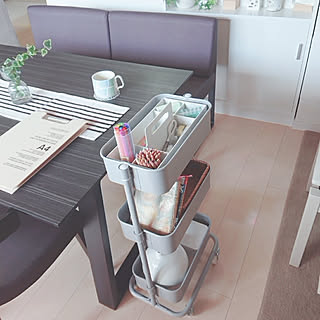 部屋全体/山善/山善収納部/スリムトローリー/マンション暮らし...などのインテリア実例 - 2019-08-28 12:06:03