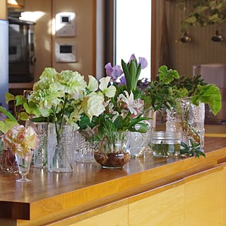 キッチンカウンター 花と暮らすのインテリア実例 Roomclip ルームクリップ キッチンカウンター 花と暮らすのインテリア実例 Roomclip ルームクリップ