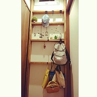 かばんかけdiyのインテリア 手作りの実例 Roomclip ルームクリップ