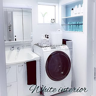 バス/トイレ/洗濯機/洗濯機周り/フレンチシック/海外インテリアに憧れて♡...などのインテリア実例 - 2017-05-26 13:27:33
