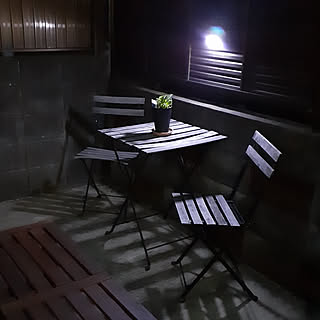 Ikeaのガーデンチェアとテーブルのインテリア実例 Roomclip ルームクリップ