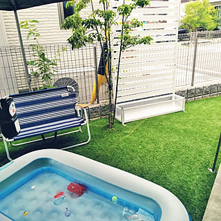 玄関/入り口/人工芝/山善さんありがとうございます♡/人工芝の庭/建売...などのインテリア実例 - 2018-07-27 11:13:17