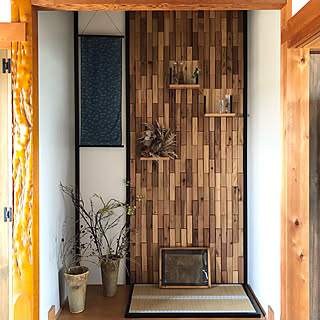 床の間diyのインテリア 手作りの実例 Roomclip ルームクリップ