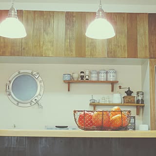 キッチン/ART WORK STUDIO/吊り戸リメイク/船舶窓/三兄弟...などのインテリア実例 - 2015-11-17 16:48:46