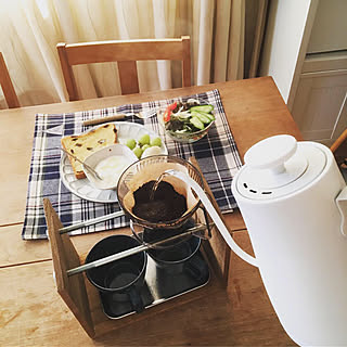 キッチン/yamazen/ニトリランチョンマット/ドリップスタンド/山善本格コーヒー部...などのインテリア実例 - 2018-11-23 14:14:06