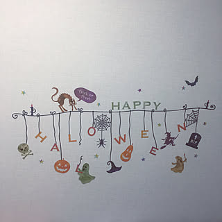 Wall sticker/ウォールステッカー/HALLOWEEN/ハロウィン/愛犬と暮らす...などのインテリア実例 - 2017-10-26 00:01:16
