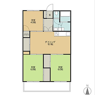 部屋全体 都営住宅のインテリア レイアウト実例 Roomclip ルームクリップ 部屋全体 都営住宅のインテリア レイアウト実例 Roomclip ルームクリップ