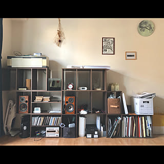 一人暮らし 3段カラーボックスのインテリア レイアウト実例 Roomclip ルームクリップ