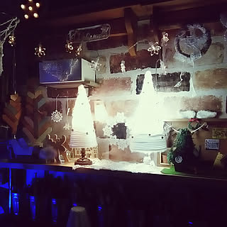 棚/クリスマス/100均/ダイソー/クリスマスディスプレイ...などのインテリア実例 - 2018-11-05 09:47:58