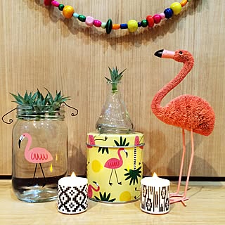 部屋全体/フライングタイガー/今夜もキャンドルナイト♪/水耕栽培/花パイン...などのインテリア実例 - 2016-08-27 22:23:10