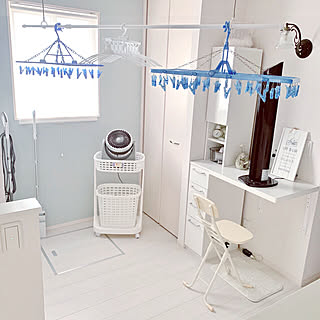 タワー型扇風機/扇風機・サーキュレーター/サーキュレーター/ホスクリーン/ランドリースペース...などのインテリア実例 - 2019-07-17 17:34:43