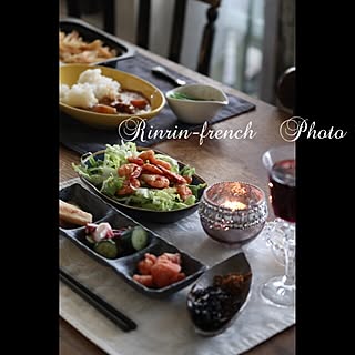 机/一人酒/家呑み/ブログやってます♪/夕御飯...などのインテリア実例 - 2017-05-02 18:12:10
