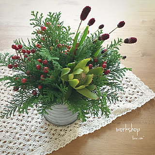 アレンジメント/NO GREEN NO LIFE/ワークショップに参加しました/いいね、フォロー本当に感謝デス☺︎/ナチュラル...などのインテリア実例 - 2019-11-12 13:47:10