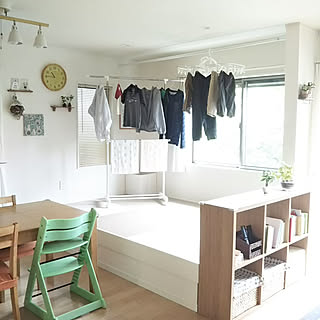 室内物干し台キャスター付のインテリア実例 Roomclip ルームクリップ