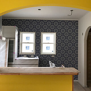 北欧 黄色の壁紙のおしゃれなインテリア 部屋 家具の実例 Roomclip ルームクリップ