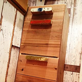 キッチン/リメイク/ゴミ箱/WOODPRO/WOODPRO足場板...などのインテリア実例 - 2015-03-15 09:10:31