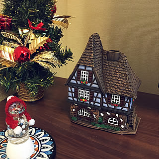 キャンドルハウス/クリスマスツリー/クリスマスディスプレイ/賃貸でも諦めない!/アパート...などのインテリア実例 - 2019-12-18 19:11:21