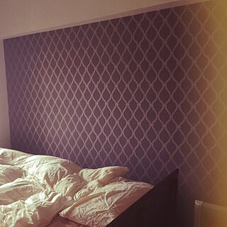ベッド周り/紫の部屋のインテリア実例 - 2016-05-22 12:24:19