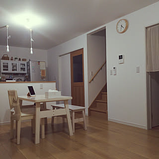 白いダイニングテーブルのインテリア実例 Roomclip ルームクリップ