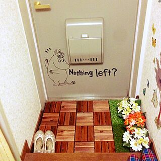 玄関/入り口/北欧/Moomin/一人暮らし/IKEA　...などのインテリア実例 - 2014-06-17 11:33:10