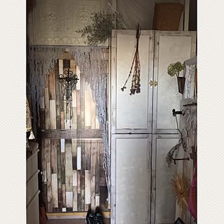 玄関/入り口/飾るように暮らす/パンチのある物作りを目指す!/賃貸でも楽しく♪/セリアのリメイクシート...などのインテリア実例 - 2017-05-02 12:31:29