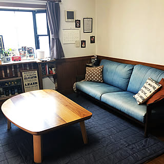 無印良品 デニムラグのインテリア実例 Roomclip ルームクリップ