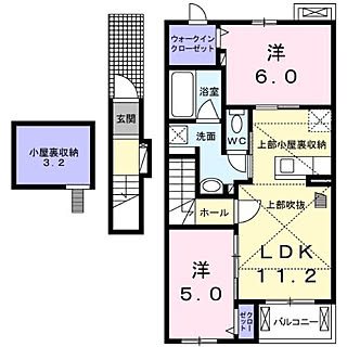 間取り図 大東建託 賃貸 2ldkのインテリア実例 Roomclip ルームクリップ