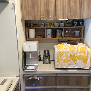 コーヒーコーナー/無印良品 壁に付けられる家具/浄水器/ウォーターサーバー/ウォータースタンド...などのインテリア実例 - 2019-12-24 22:57:27