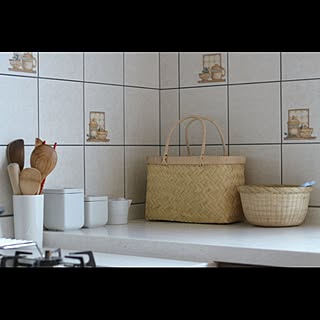 キッチン/無印良品/かご/ざる/かごバック...などのインテリア実例 - 2015-11-10 11:58:57