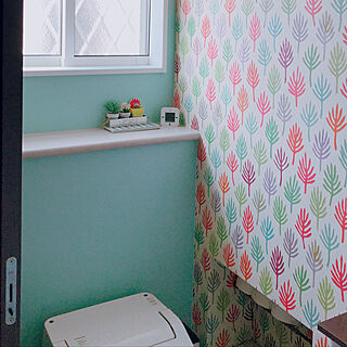 北欧 トイレ 壁紙のおしゃれなインテリア 部屋 家具の実例 Roomclip ルームクリップ