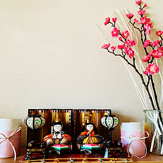 ひな飾り/ひな祭り/訪問ありがとうございます♡/キャンドル/フェイクグリーン...などのインテリア実例 - 2020-02-24 12:23:35