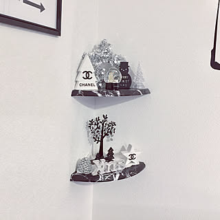 壁/天井/単身赴任を楽しむ♫/転写シール/CHANEL/ダイソーリメイクシート大理石柄...などのインテリア実例 - 2017-11-11 06:51:13