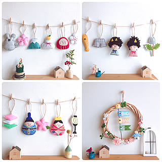handmade**。·*/季節のディスプレイ/〇〇のある暮らし/いいね♪ありがとうございます♡*./コメントお気遣いなくです⑅◡̈*...などのインテリア実例 - 2020-01-21 09:15:47