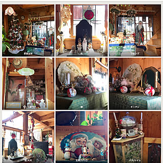 部屋全体/Merry Christmas.·˖*✩/2017年12月17日*お正月の設え開始/クリスマス/2017年11月5日~12月17日/観覧・イイね・ コメント有難う♡...などのインテリア実例 - 2017-12-25 15:04:12